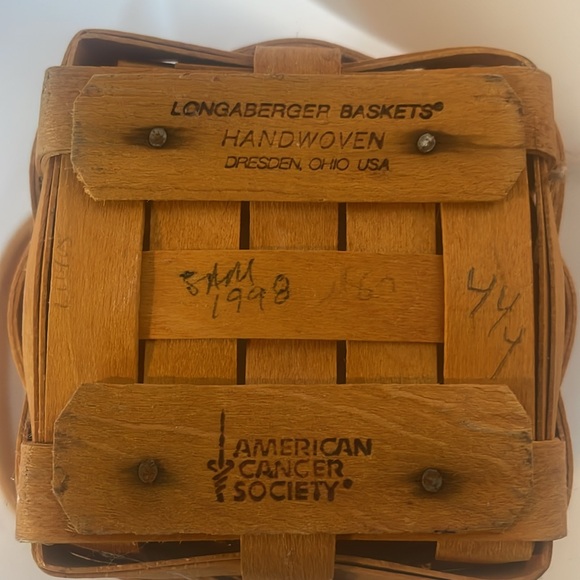1998 American cancer society basket. Horizon of hope. Has cracked spots - Picture 2 of 10